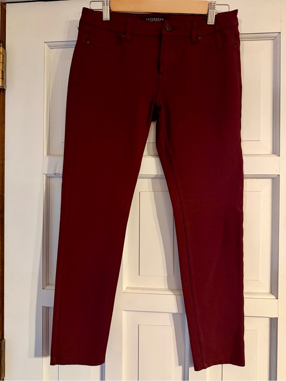 Liverpool Jeans Company Burgundy Skinny Pants